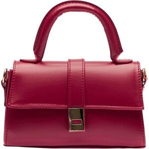 Women's Small Faux Leather Gold Chain Mini Crossbody Elegant Design Shoulder Bag
